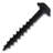 #8 x 1-1/4 in. Black Square Round Washer Head Coarse Thread Self-Tapping