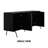 Buffet Cabinet with Vertical Groove Design and Metal Legs, Storage Cabinet for Dining Room, Living Room, and Hallway, Effortless Assembly-812515372