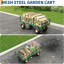 900 LBS Garden Cart with Removable Mesh Sides, Heavy Duty Steel Garden Wagon with Adjustable Handles , Utility Wagon for Lawn Camping Farm Yard