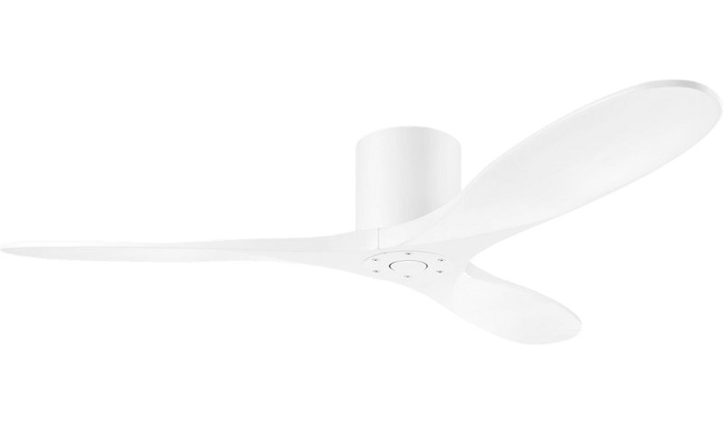 Maverick Smart Hugger Ceiling Fan, 52" Wide, Matte White, Matte White