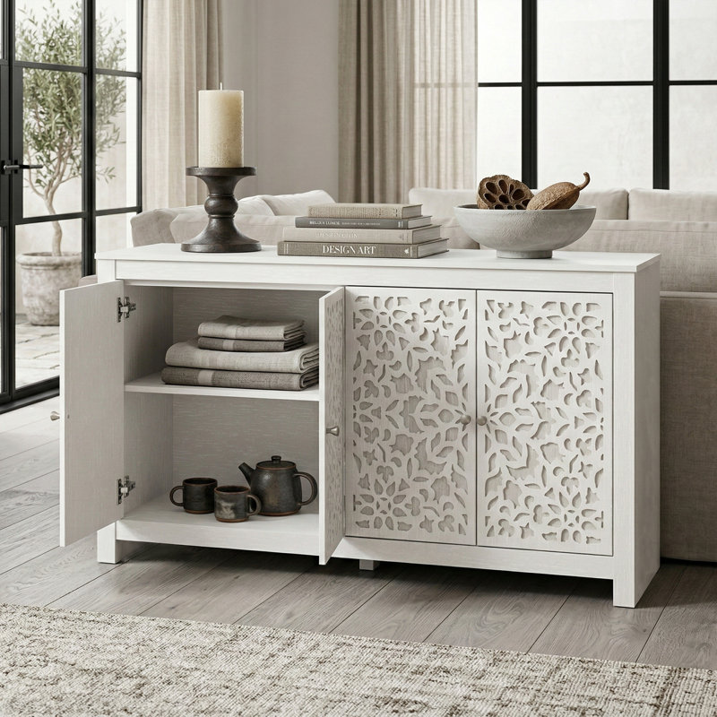 Arrastia 58.4" Wide Sideboard, White