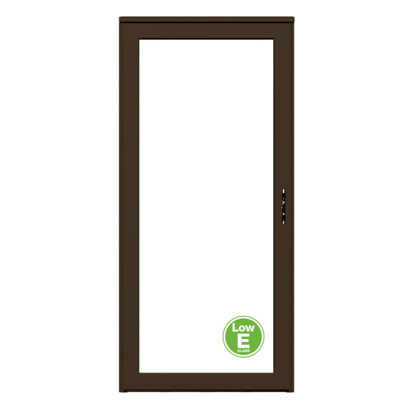 Porte de tempête pleine verre interchangeable Platinum avec Low-E (poignée vendue séparément), H 81 po x l 32 po