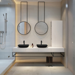 Lavabo de salle de bain vasque rectangulaire en verre noir mat 12 "avec robinet DEJIN
