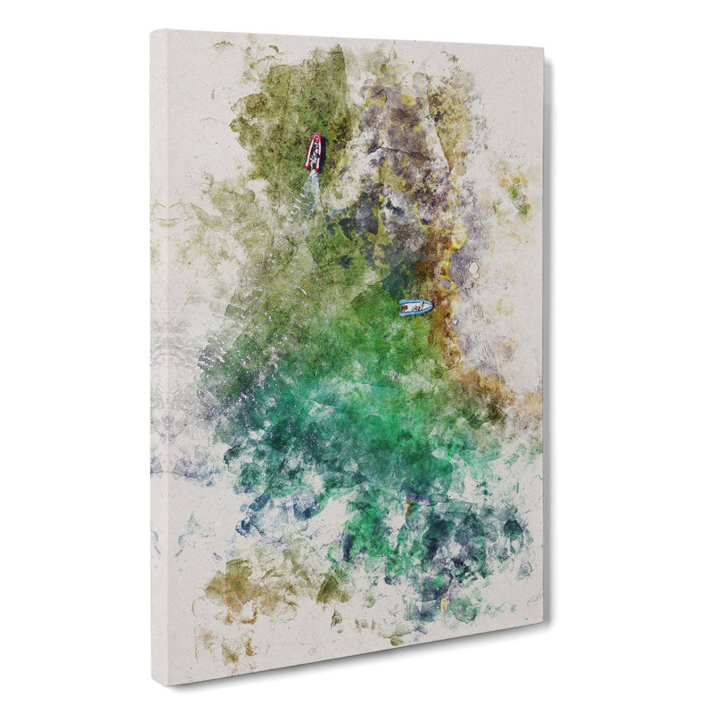 Boats In Catalunya Spain - Wrapped Canvas Painting, 76cm H x 50cm W x 3cm D