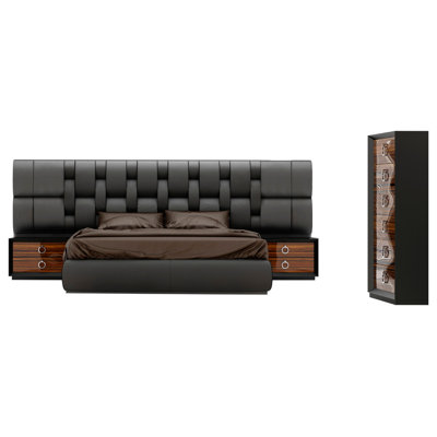 Klass Panel 4 Piece Bedroom Set by Hispania Home