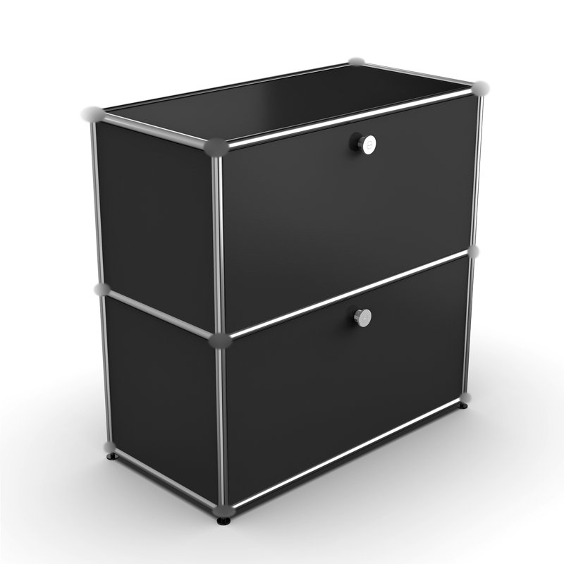 Storage Bedside Table Sideboard File Cabinet Dining Cabinet Shelf Bookcase, Black