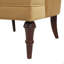 Fauteuil d'appoint capitonné, velours doré-531378602
