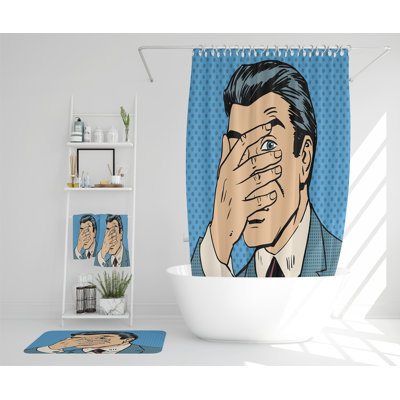 Natalita Polyester Shower Curtain Set