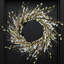 Couronne de forsythia artificielle - blanche - 18 po, décoration intérieure / extérieure toutes saisons