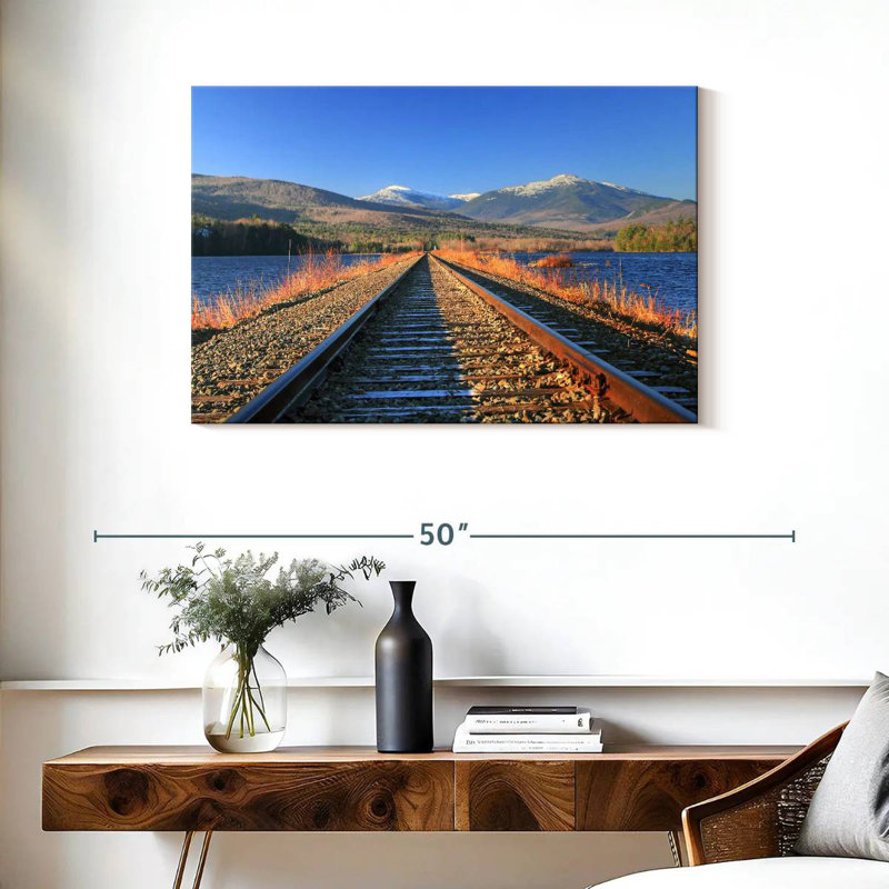 Lilie Androscoggin River Train Tracks, 24" H x 36" W