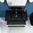 36'' Wall-Mounted Single Bathroom Vanity With Integrated Black Resin Sink-230524610