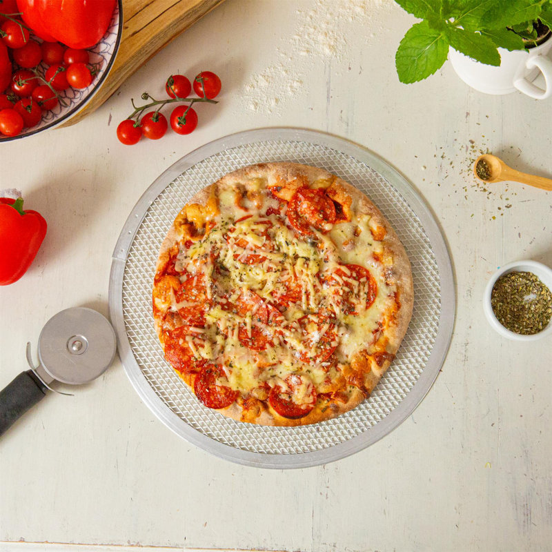 Argon Tableware - Non-Stick Aluminium Pizza Screen, 25cm L