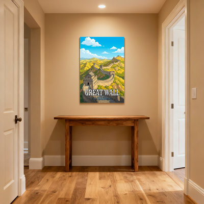 «Scenic & Cityscapes Great Wall China Landscape», reproduction d'art