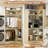 34" W Corner Closet System with Hanging Rods-2033599912