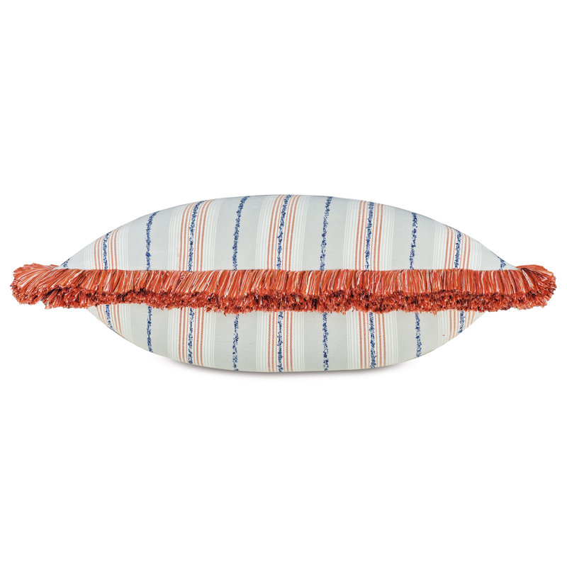 Throw Pillow, Blue/Gray/Orange
