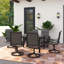 Ensemble repas d'extérieur avec chaise pivotante en tissu-2082154758-2082083333-2082082298