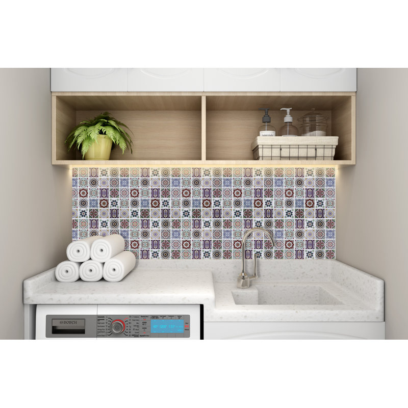 Dodsworth 30cm W x 30cm L Gel Peel and Stick Mosaic Tile