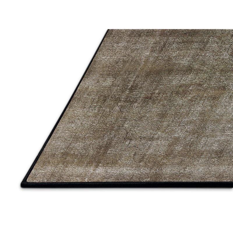 Tapis brun à motif oriental, Rectangle 2 pi x 3 pi