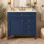 Meuble-lavabo 36 po avec comptoir en céramique, 2 tiroirs, tiroir basculant et porte-1863344856