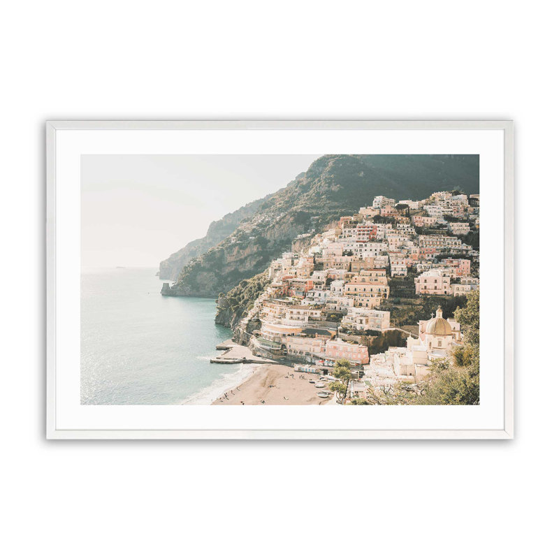 Impression sur toile Seaside Sanctuary, sans cadre, Cadre simple blanc opaque, H 12 po x l 15 po x P 1,25 po