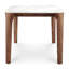 Table de salle à manger rectangulaire moderne en noyer et céramique / 6,6 pi-1874139124