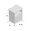 Table de chevet avec finition miel Vaughn-12463887