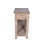 Duplin Console Table – White Washed Distressed Mango Wood with Lower Shelf (48") 