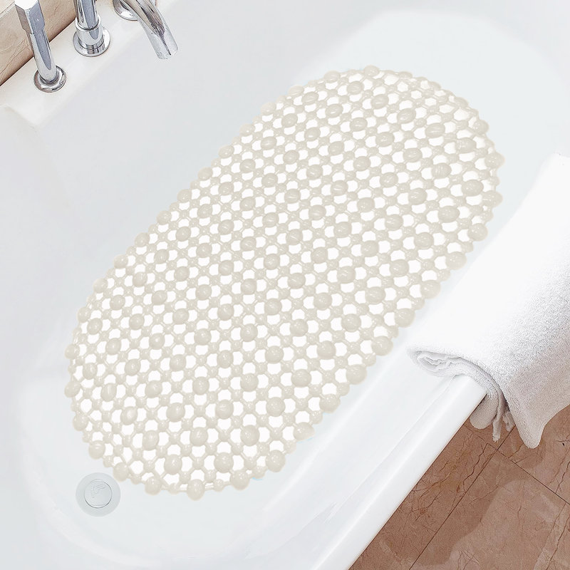 Tapis de douche en plastique Castaldo, Ivoire