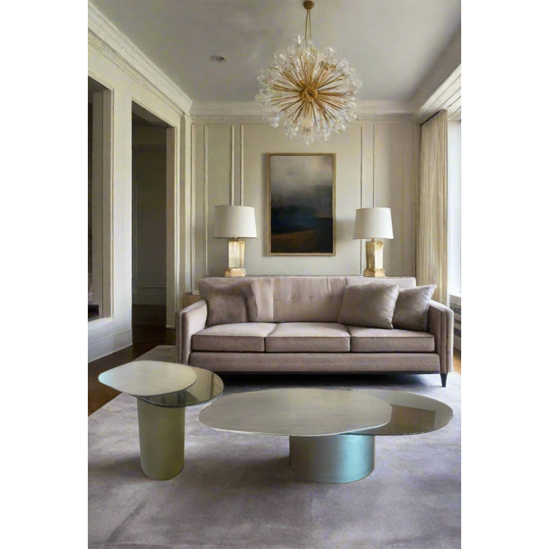 Table de bout Cerryn , Argent mat