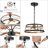 3-Light Drum Modern Industrial Chandelier
