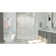 60" W x 34" D x 78" H Semi-Frameless Rectangle Shower Kit