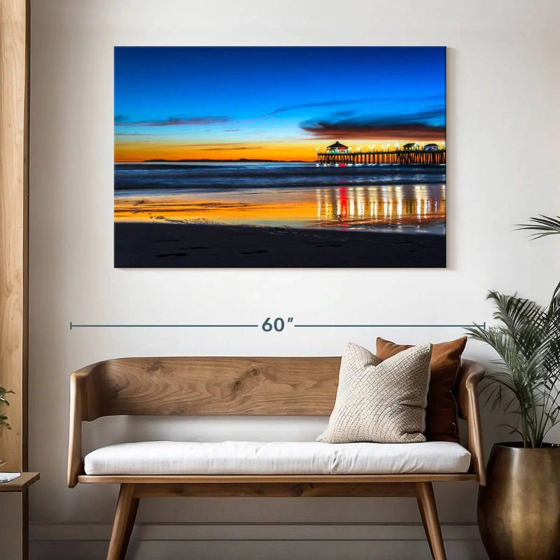 Nicci Scenic Huntington Beach Sunset, H 32 po x l 48 po