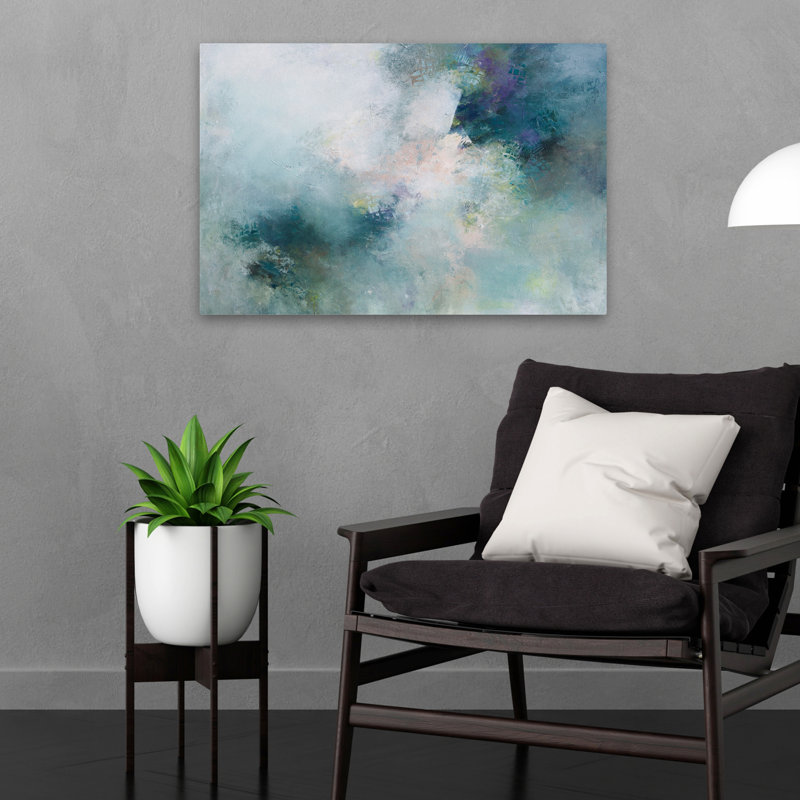 Voyage à l'intérieur - Art contemporain blanc et gris abstrait, H 24 po x l 16 po