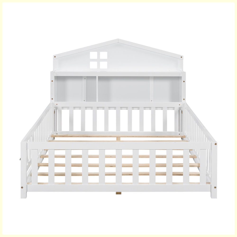Platform Rails For Bed Gracie Oaks Modern Platform Beds with Guard rails And Storage ...