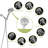 8 Adjustable Shower, - 4.7-inch Large Head, 59-inch Stainless Steel Hose Rejuvenating Shower Time Hand With 8 Modes Easy Clean Enjoyable-118034653