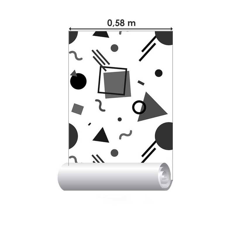 Baires 126" L x 24" W Smooth Tile, Black