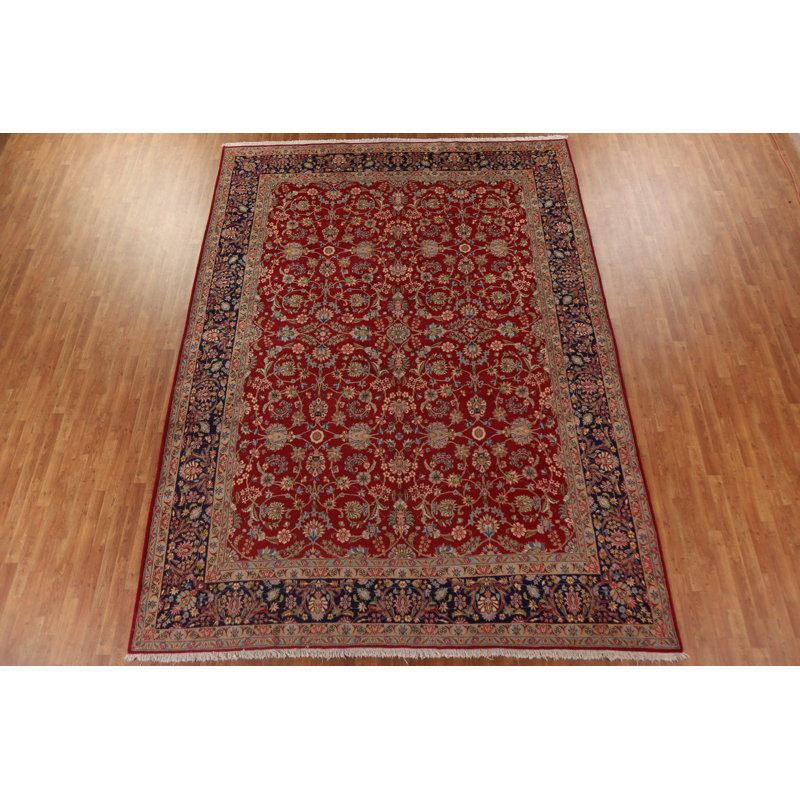 Tapis traditionnel rouge 10x14