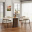 Ensemble de table de salle à manger à piédestal de taille moyenne avec chaises ergonomiques en similicuir-130030574-130030581-130030586