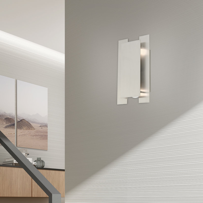 Varick Flush Mounted Sconce, Brushed Nickel
