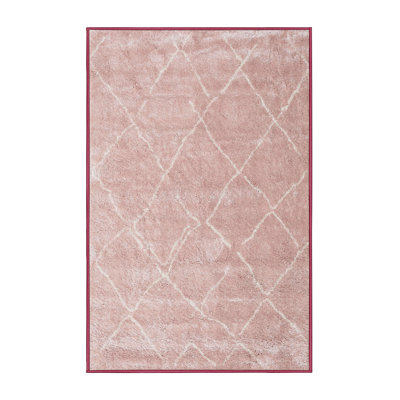 Tapis de zone rose contemporaine