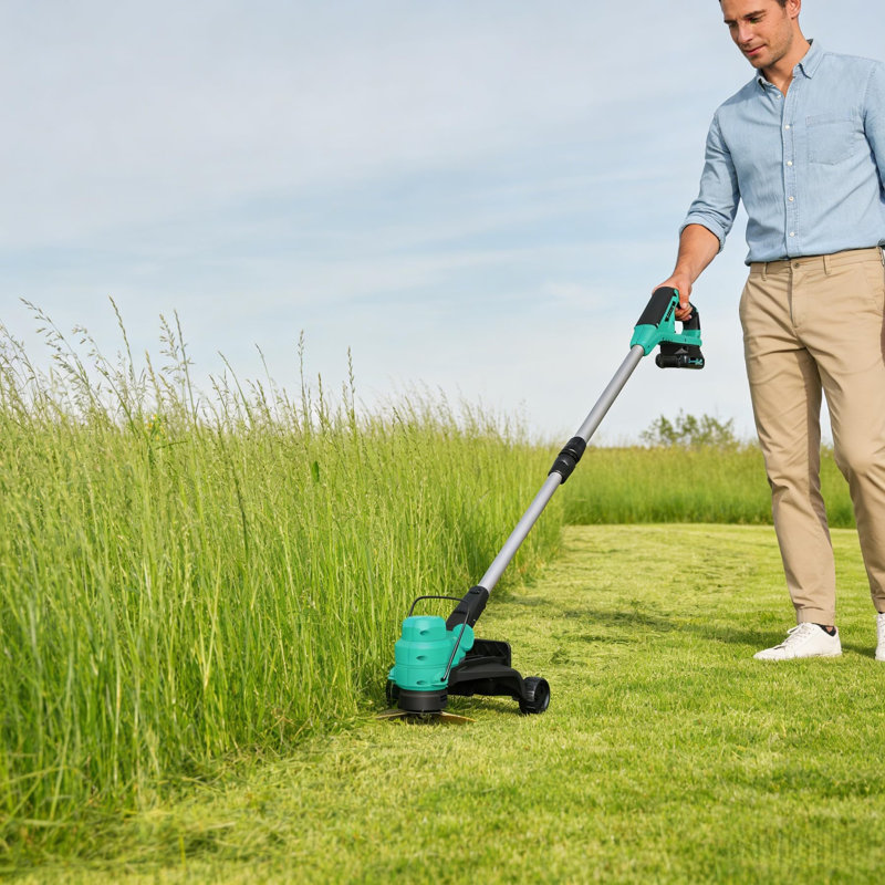Désherbeur sans fil 20 V - coupe-herbe, coupe-herbe 12 en 2 2 po et coupe-bordures, alimentation automatique, inclut 2 piles de 2,0 Ah, chargeur rapide, 8 bobines de fil pour la cour