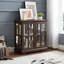 Grande armoire d'appoint avec porte en verre-1412075087