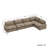 5-piece Upholstered Sectional Couch With Fabric, Heating Seat & Power Recliner-126304526