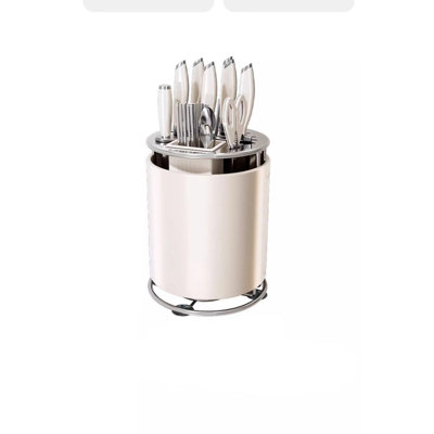 360 Degree Rotating Stainless Steel Kitchen Knife Holder, A New Choice For Elegant Storage