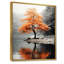 «Orange and Gray Forest Autumn Elegance II», art sur toile Forêt-526203691-487362365-487362364