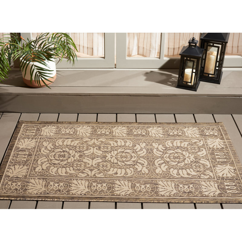 Arneshia Oriental Gray/Beige Area Rug, Rectangle 2'7" x 5'