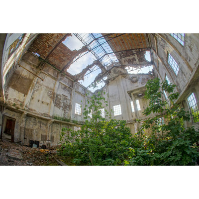 Abandoned Old Ruined Industrial Plant by Underworld111 - Wrapped Canvas Print
