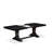 9-piece dining set includes a rectangular dining table and 8 Cream Linen Fabric dining chairs with Button Tufted Chair Back - Sand Blasting Black.-591513831-579371981-579372018