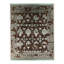 Handmade Cotton and Silk Damask Area Rug