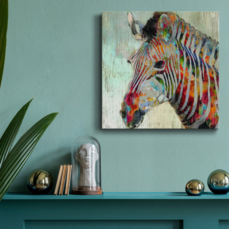 " Paint Splash Zebra ", 10" H x 10" W x 1.5" D